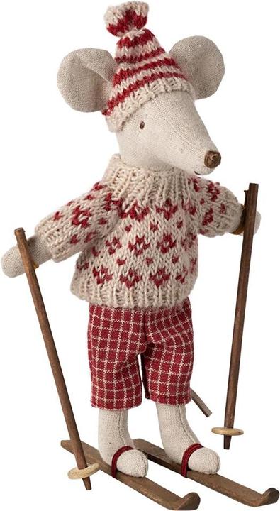 Produktbild Maileg Wintermaus mit Skiset (16 cm)