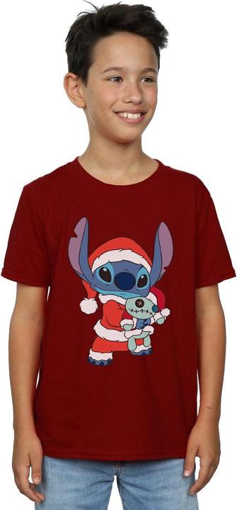 Actual product image Disney Boys Lilo And Stitch Stitch Christmas T-Shirt (140, 146)