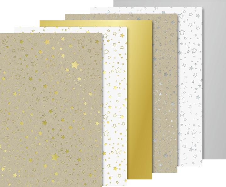 Actual product image Heyda Design cardboard stars 12 sheets, A4 (220 g/m², 12 x)