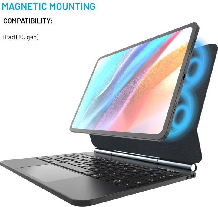 Actual product image Fixed Typee for Apple iPad 10.9" 2022 (10th gen), EN, black