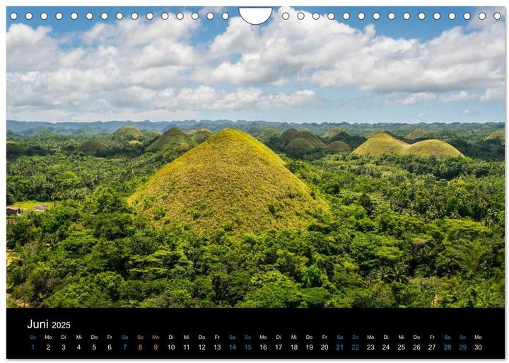 Produktbild Philippinen Foto Wandkalender 2025 (Wandkalender 2025 DIN A4 quer), Monatskalender (A4)