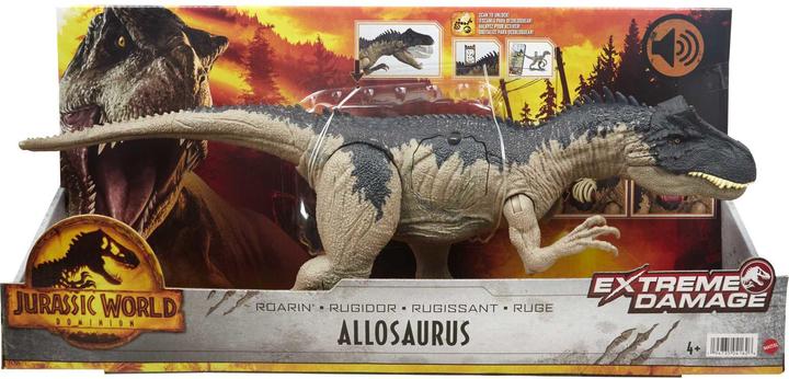 Productafbeelding Mattel Jurassic World - Extreme Damage Roarin' Allosaurus (HFK06)