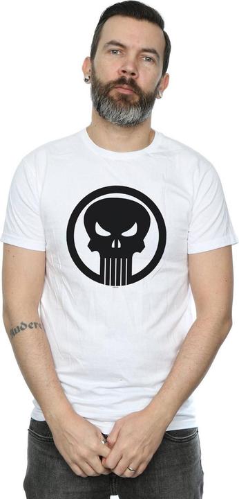 Actual product image Mens The Punisher Skull Circle T-Shirt (L)
