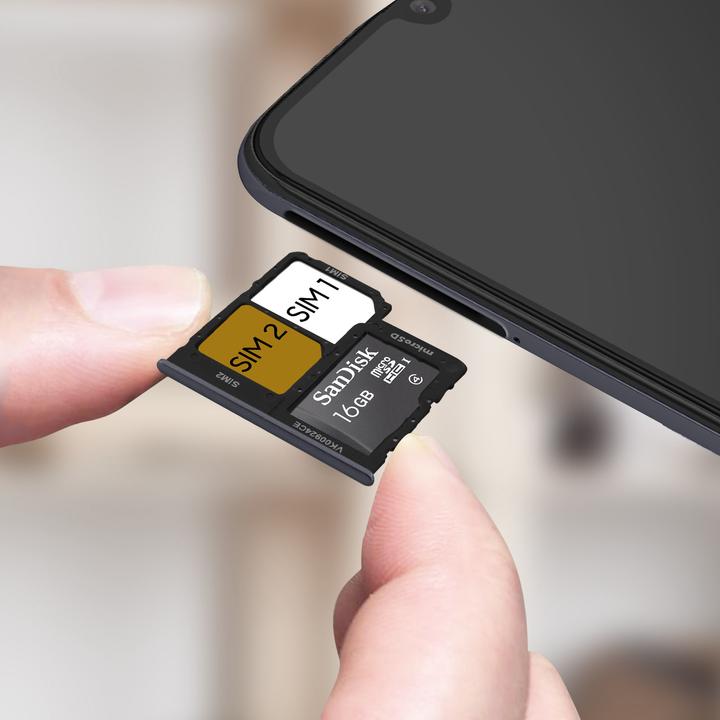 Actual product image Clappio Replacement Sim Holder Samsung A40 (SIM holder, Galaxy A40)