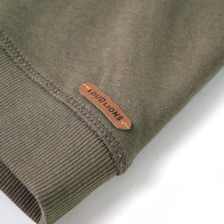Produktbild VidaXL Kinder-Kapuzenpullover Khaki 104,Material: 92 % Baumwolle. 8 (104)