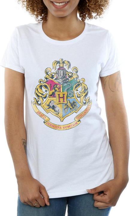 Immagine prodotto Maglietta in cotone con stemma di Hogwarts per donna/donna (XXL)
