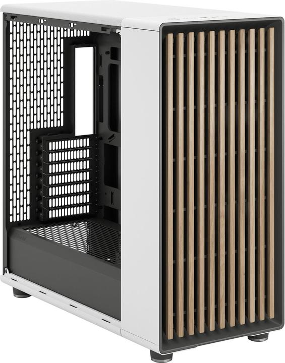 Actual product image Fractal Midi North XL RC Chalk White TG clear (ATX, Mini-ITX, mATX)