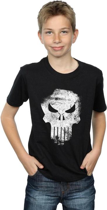 Immagine prodotto The Punisher Distrressed Skull Maglietta Ragazzi (140, 146)