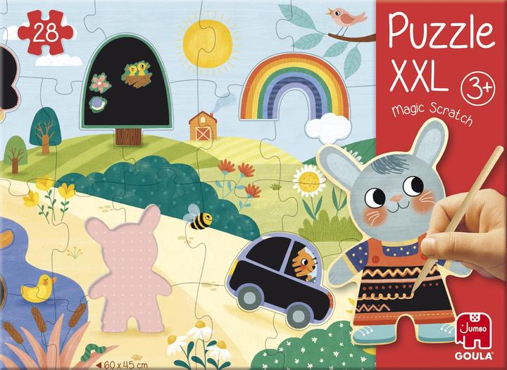 Actual product image Goula Puzzle XXL Magic Scratch Puzzle (28 pieces)