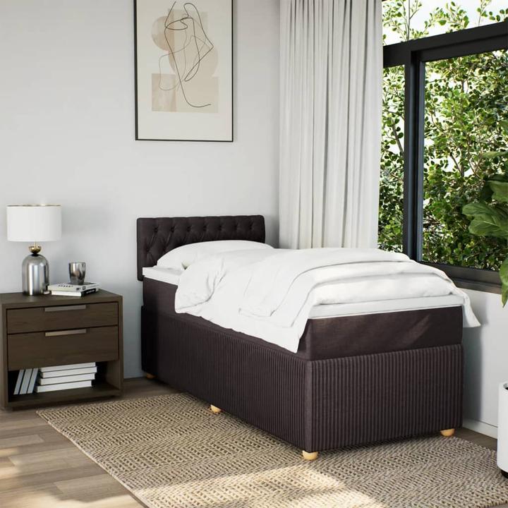 Image du produit VidaXL Bo x lit de saut avec matelas 90 x 190 cm Tissu (90 x 190 cm, 90 x 190 cm)
