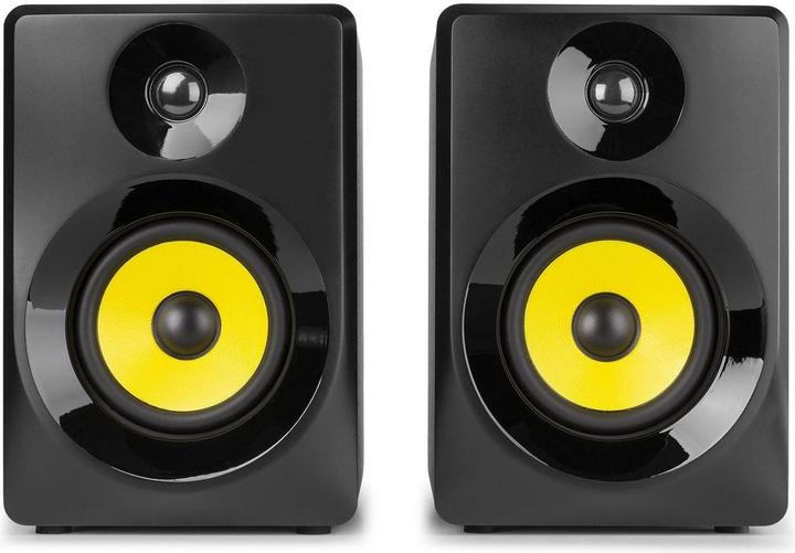 Vonyx Moniteurs de studio SMN40B Paire Noir (Actif, Couples, 1x 100 W)