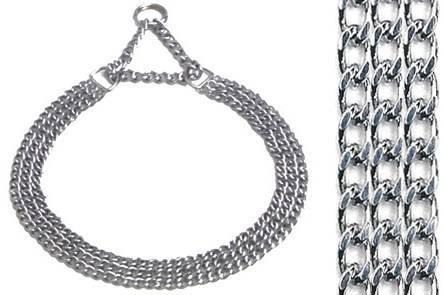 Image du produit Sprenger Collier-chaîne avec arrêt, 3 rangs, 55 cm 2 mm, chromé (Chien, Promenade)