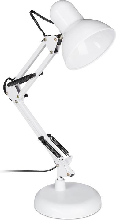 Relaxdays Lampe bureau articulé retro, flexible (E27)