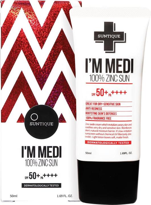 Image du produit Suntique I'M MEDI 100 Zinc Sun SPF50+ (Crème solaire visage, SPF 50+, 50 ml)