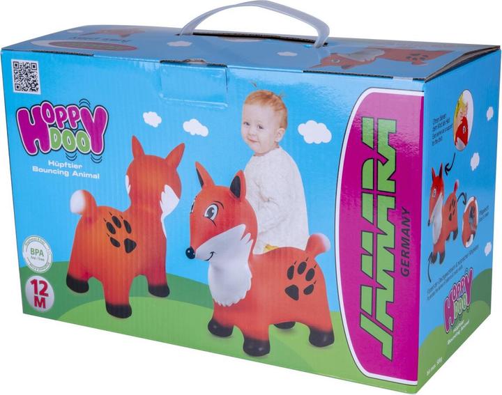 Immagine prodotto Orange Hüpftier Fuchs mit Pumpe