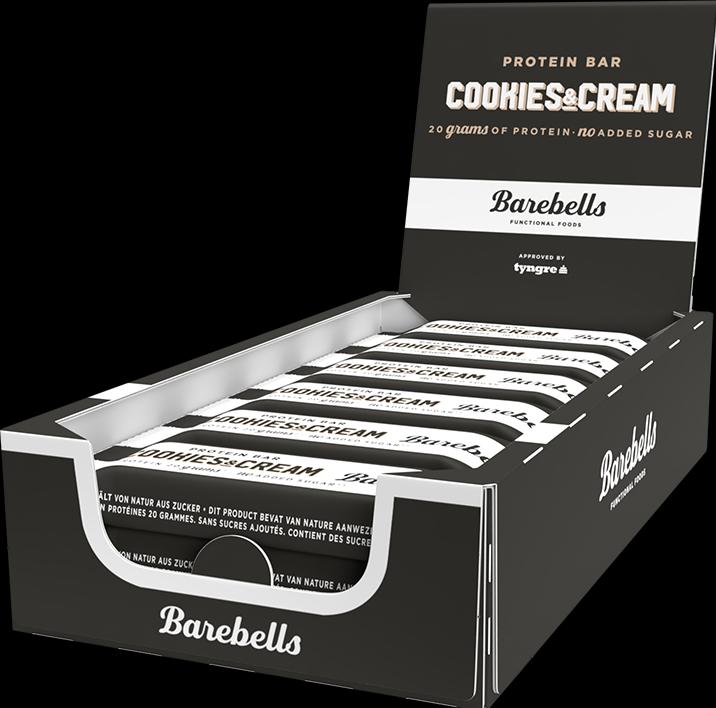 Barebells Bar (Cookies and Cream, 12 pcs., 660 g)