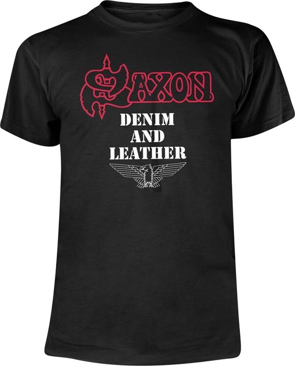 Saxon Denim And Leather TShirt