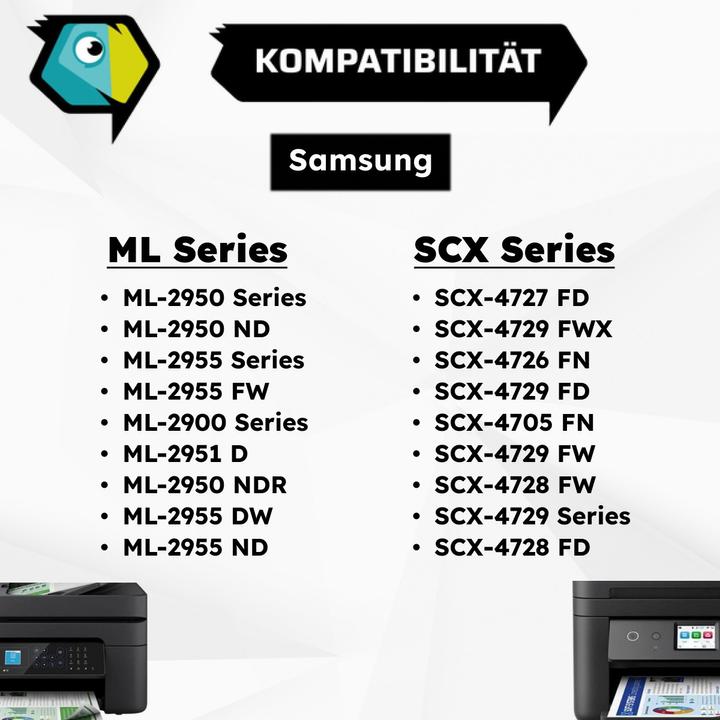 Produktbild Inkadoo Toner kompatibel zu Samsung MLT-D103L/ELS / 103L Toner, schwarz Schwarz (BK)