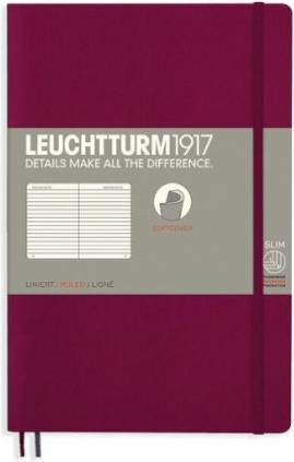 Produktbild Leuchtturm1917 Port Red, Softcover, Paperback (B6+), 123 S., liniert (A5, Liniert, Harter Einband)