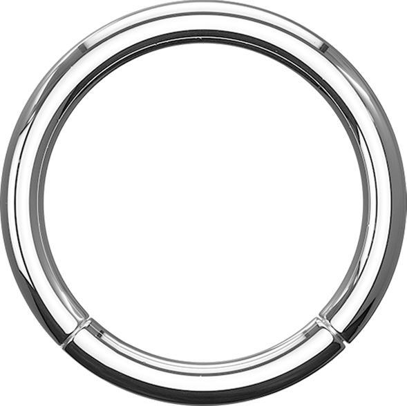 Star Piercing Micro Segmentring klappbar silber (Titan G23, ohne Messing)