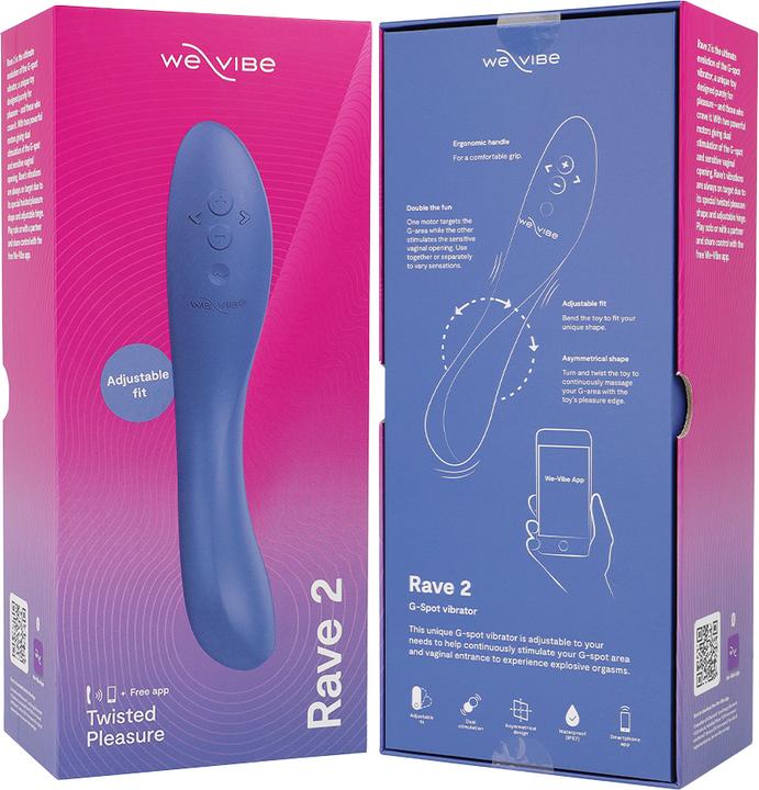 Actual product image We-Vibe Rave 2 G-Spot Vibrator Blue