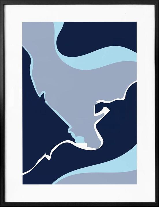 Actual product image Trenddeko Abstract Blue (40 x 50 cm)