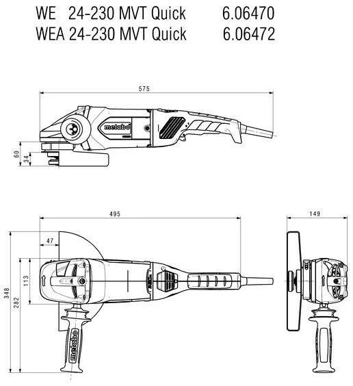 Image du produit Metabo WEA 24-230 MVT Quick (230 mm)
