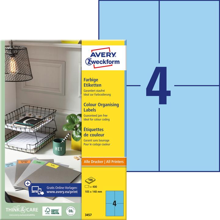 Actual product image Avery Farbige labels