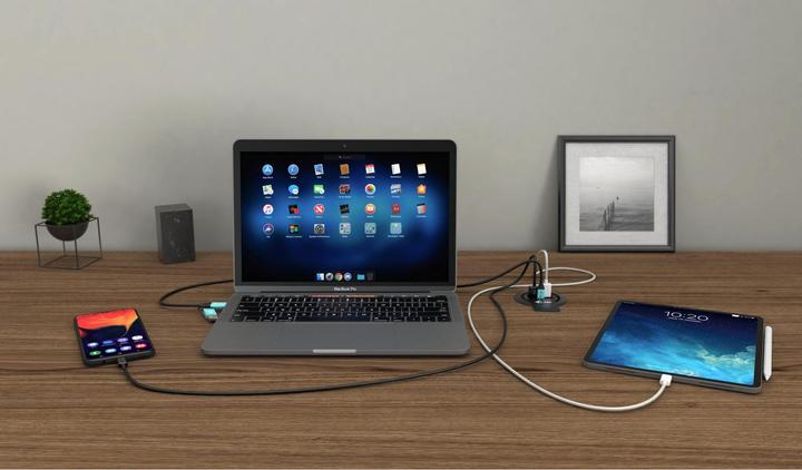 Image du produit i-tec Chargeur rapide de bureau intégré USB-C PD 3.0 3x USB 3.0 QC3.0 96 W (96 W)