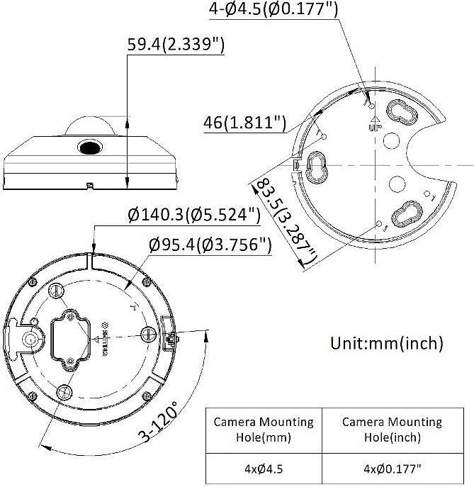 Immagine prodotto Hikvision DS-2CD6365G1-IVS(1,16mm)(O-STD) Fisheye da 6MP DeepinView (2560 x 2560 pixel)