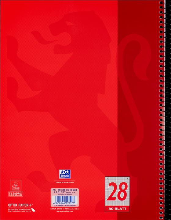 Actual product image Oxford College notebook (A4+, Checked, No binding)