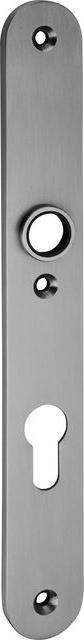 Actual product image Glutz Door label 5360 matt brushed stainless steel 32x255x6mm (Door plate set)