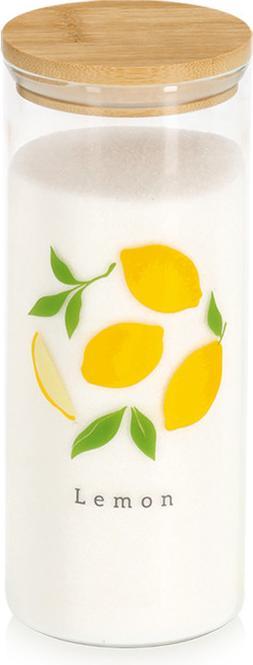 Produktbild Zeller Present Vorratsglas Lemon mit Bambusdeckel 1150 ml ø 9x22.5 cm (1.15 l)