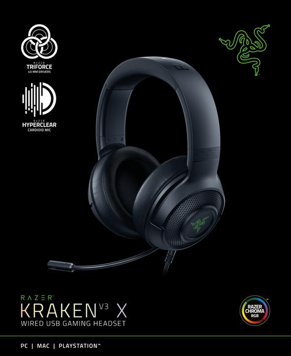 Actual product image Razer Kraken V3 X (Cable)