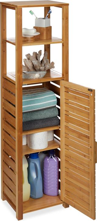 Actual product image Relaxdays Bathroom Shelf (33 x 25.5 x 119 cm)