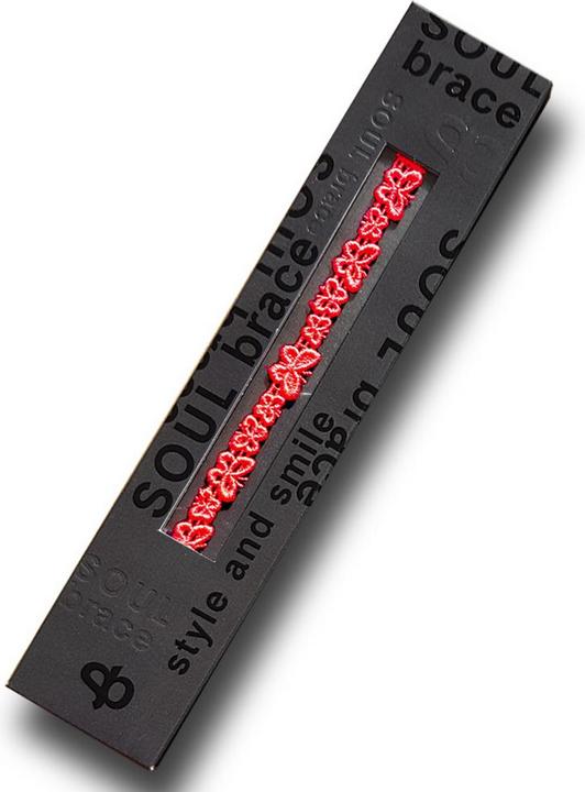 Actual product image Soulbrace bracelet Butterfly (26 cm, Textile embroidery)