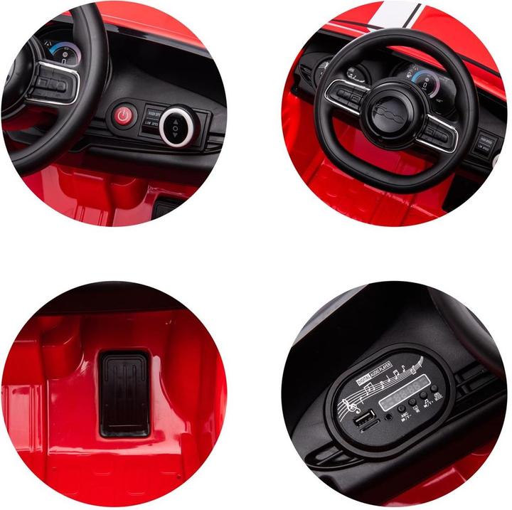 Actual product image Chipolino Kinder Elektroauto Fiat 500 (12 V)