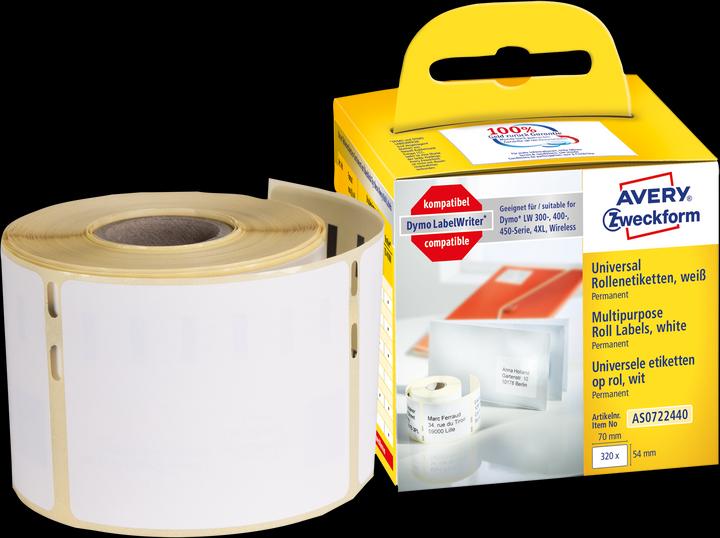 Actual product image Avery Roll labels
