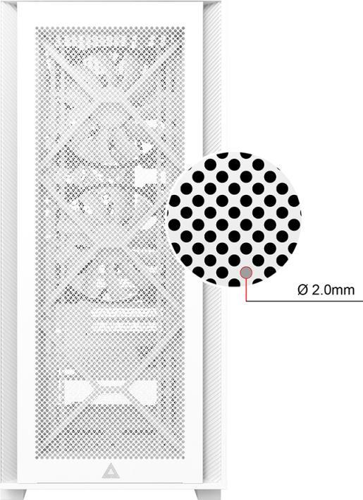 Actual product image Montech Air 1000 Lite White (mATX, Mini-ITX, ATX)