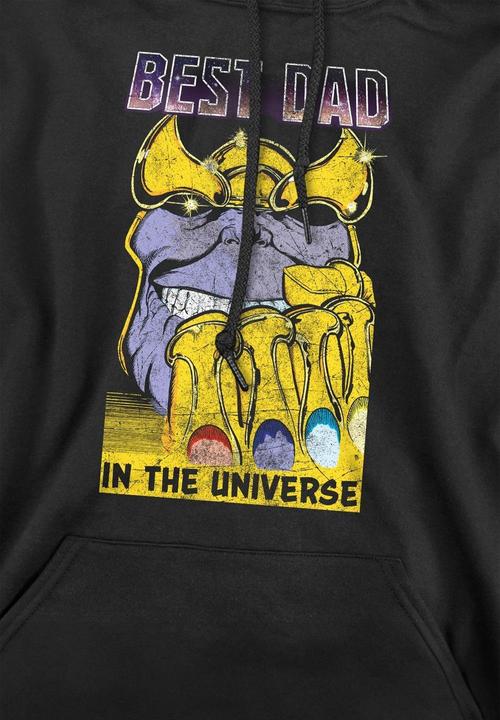 Actual product image Hasbro Mens Best Dad Thanos Hoodie (XL)