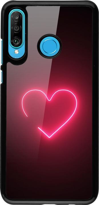 Produktbild PhoneLook Hülle Valentine 2023 single neon heart (Huawei P30 Lite)