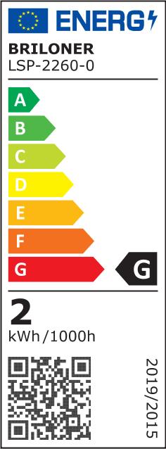 Energy Label Briloner LED Superline (Warm white, 300 cm, Indoor)