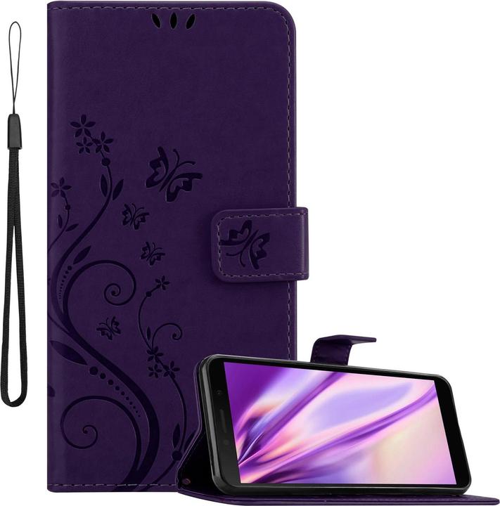 Floral dark purple