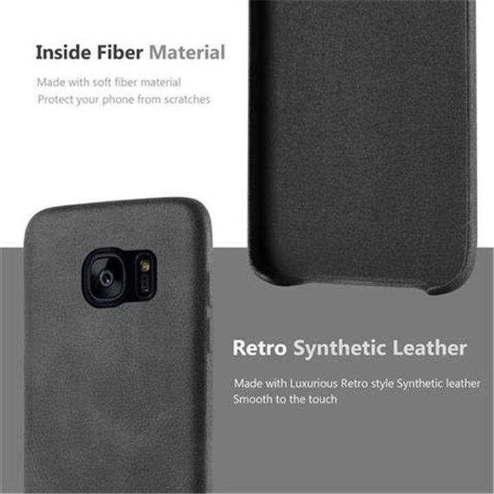 Produktbild Cadorabo Hard Cover Kunstleder mit Struktur (Samsung Galaxy S7 Edge)