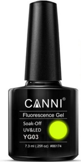 Produktbild Canni Gellack Fluorescence YG03 UV/LED (Gelb, UV-Gel Lack)