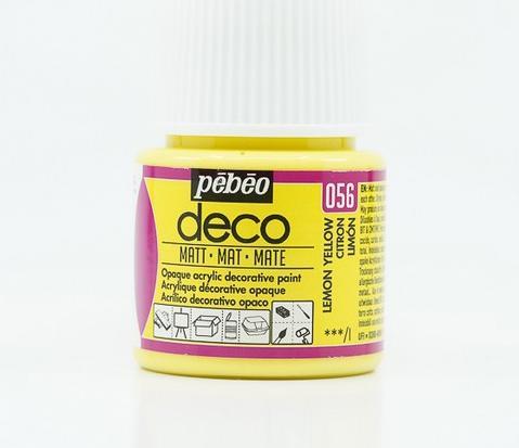 Immagine prodotto Pebeo Deco Colore acrilica opaco (Giallo limone, 45 ml)