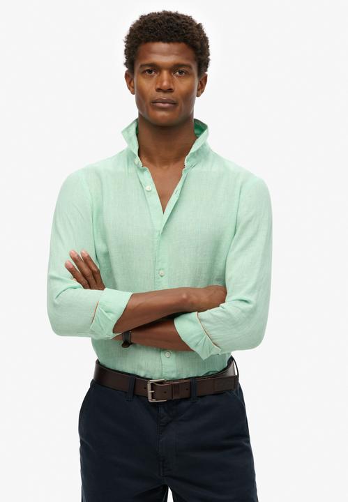 Immagine prodotto Superdry Camicia da vacanza in lino con maniche lunghe (M)