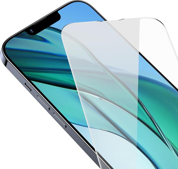 Produktbild Baseus All-glass Crystal Tempered Glass EasyStick Film iP14 (Pack of 2) (2 Stück, Apple iPhone 14)
