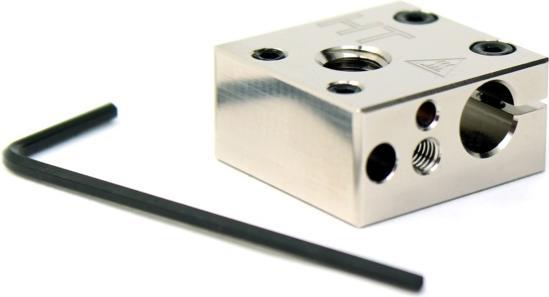 Actual product image MicroSwiss High Temp MK8 Heater Block Upgrade (Blast pipe)