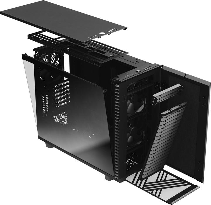Produktbild Fractal Define 7 Black TGD (ATX, mATX, Mini-ITX, E-ATX)